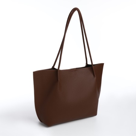 Bag Women's Shoper on Magnet, Dark Brown-2