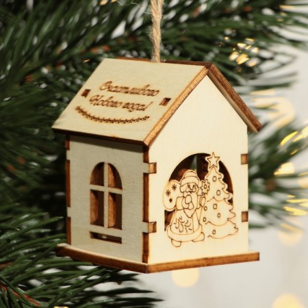 Interior decoration "Happy New Year", 6 x 4.5 cm-2
