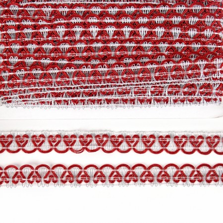 Braid braid red-white in a roll 20 meters-1