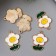 Decor for creativity Metal "Sunflower White" enamel 2.4x1.8 cm