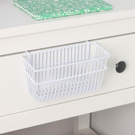 Basket suspension, 20 × 8 × 10 cm, white color