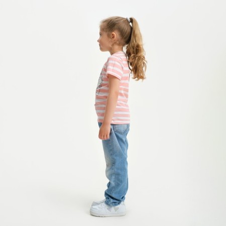 Children's T-shirt "Marie" cats Aristocrats, height 122-128, pink-1