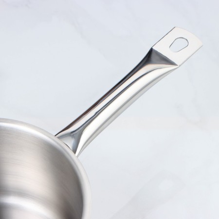 Stear, 2 l, d = 16 cm, h = 10 cm, metal cover, triple bottom, induction, silver color-3
