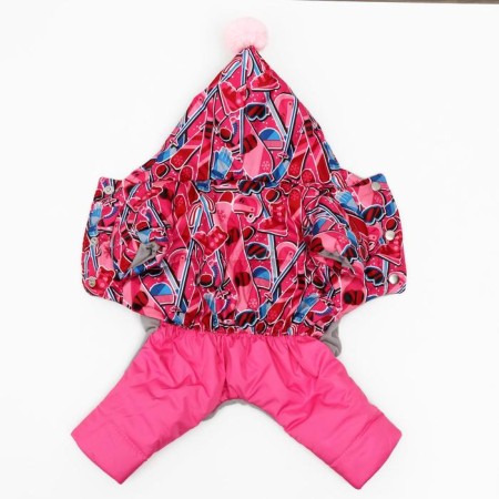 Zimovye jumpsuit for animals "Tandem", XL (DS 32-34, Osh 32, OG 40-44 cm), mix-6