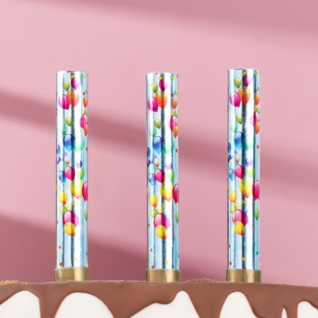 Candles Fountains for the Cake "Balls", 10 cm, 30 seconds, 3 pcs-5