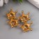 Decor for creativity Metal "Crown in diamonds" gold, rhinestones 1.8x2.3x2.3 cm