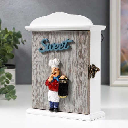 Keywood tree 2 hook "Pon with tray" 20.5x6x15 cm-1
