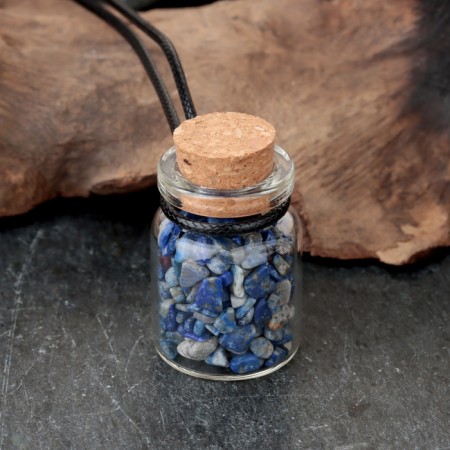 Souvenir-butter with natural stones "Lazurit", 3x2cm-1