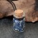 Souvenir-butter with natural stones "Lazurit", 3x2cm