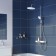 Shower system IDDIS SheLFY SheSB3FI06, tropical shower, shower, brass, chrome