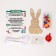 Set for creativity “Wooden Christmas tree toy with decor. Bunny "
