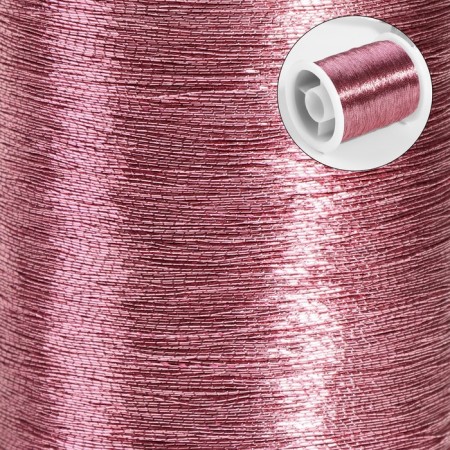 Metallized thread, 91 ± 1 m, pink color-1