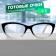 Ready glasses GA0041 (color: C1 black with transparent; diopter: + 1; tint: no)