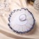 Hair elastic band Bant "Schoolgirl" Wall Peas Blue Edges, D-11 cm, Blue-White