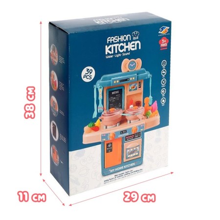 Game set "Sweet cuisine" with accessories, light, sound, water from a crane, 39 objects-6