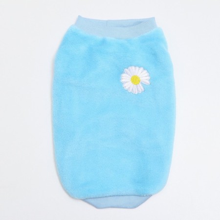 Sweatshirt for animals "Chamomile", Velsoft, Size S, Blue (DS 25, Osh 22, OG 34 cm)-7