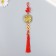 Metal suspension "Hieroglyph - happiness" 3 coins 16x4.8 cm