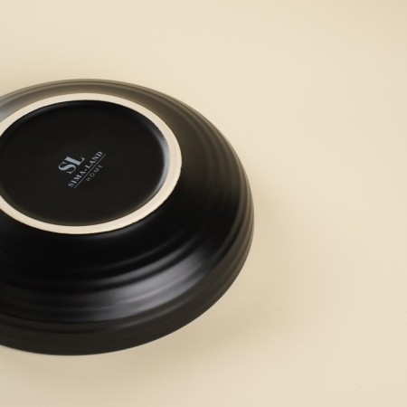 A set of platform plates of deep SL Home "Dark", D = 18.5 cm, black color-3