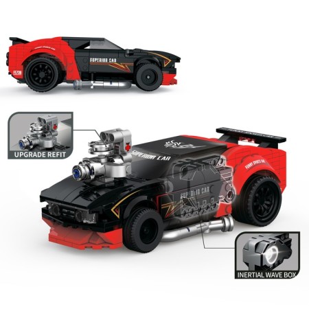 Designer Race "Black buffalo", inertial mechanism, 382 parts-1