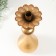 Summary Metal for 1 candle "Pellegrino" gold 15.5x15.5x51 cm