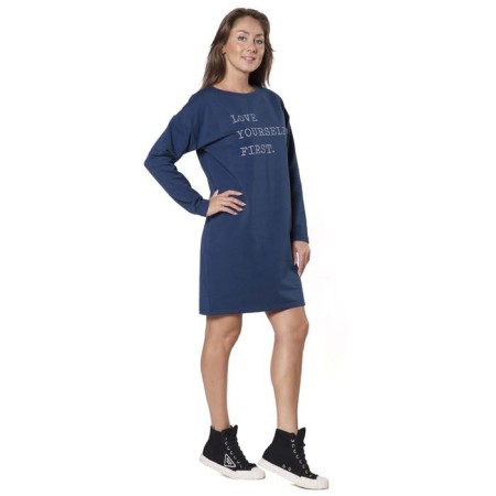 A dress from a footer, size 52, blue color-2