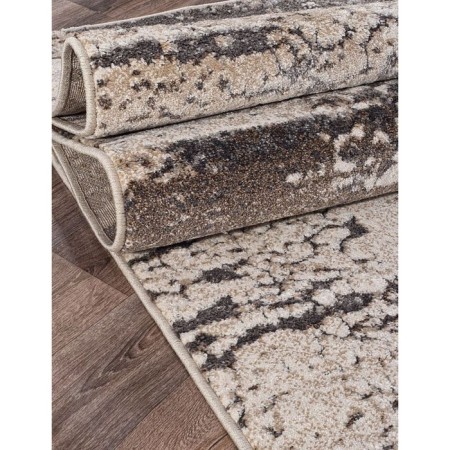 Rectangular carpet Merinos Ibiza, size 80x150 cm, color Beige-Gray-2