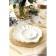 Porcelain dish Magistro "shell", d = 25.3 cm, white color
