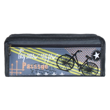 School Penal on the zipper Calligrata "Sport", 2 departments, gray-1