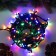 Garland “thread” 10 m, IP65, UMS, dark rubber thread, 100 LED, glow of multi, 220 V