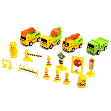 Set of gaming "construction site", inertia machines, mix color-7