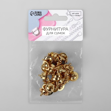 Magnetic, installation buttons, d = 14 mm, 10 pcs, gold color-3