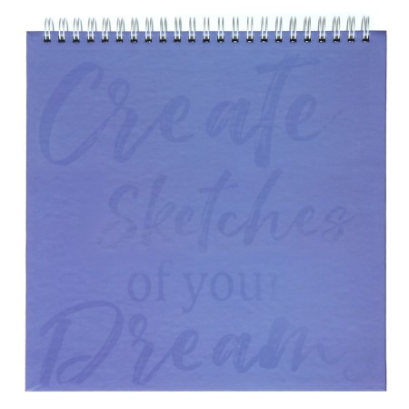 Sketchpad 210 x 210 mm, 40 sheets on the crest "Lavender Field", solid cover, matte lamination, selective UV-lak, offset 160 g/m2-1