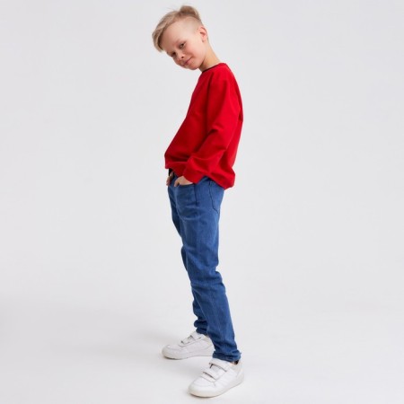Jumper for the boy Minaku: Casual Collection Kids red color, height 122-3