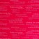 Film matte bilateral "message" red, 0.58 x 0.58 m