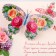 Volumetric postcard "Congratulations!" glitter, roses, butterflies, a5