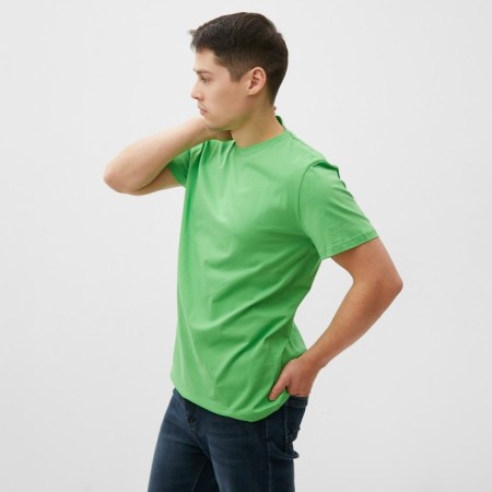 T-shirt male, color is bright green, size 48-2