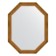 Mirror in the baguette frame, aged bronze with weaving 70 mm, 73x93 cm