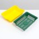 Deep toilet with a mesh of 36 x 25 x 9 cm, green/yellow