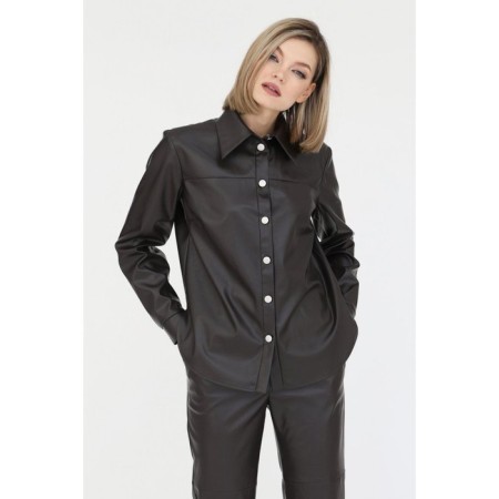 Eco -leather shirt, size 48-1