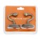 Single -rod hook for curtains Cappio KC112, bronze color, 2 pcs
