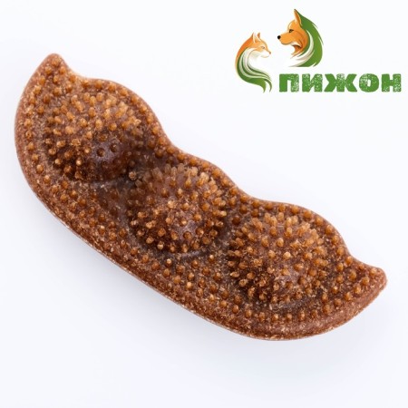 A toy for dogs "peas", tpr+bamboo, massage, 14 x 3.5 x 5 cm-1