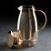 Magistro Golden Glass Set for Drinks, 5 objects: Bench 1.8 liters, 4 circles 300 ml, Golden color