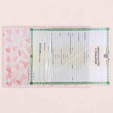 Folder for birth certificate "for a girl" Girl, A5-3