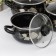 Set of pan "Black Gold", 3 subjects: 2.1 l, 3.1 l, 4 l, covers, induction, black color