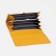 Women's wallet on magnets, yellow color