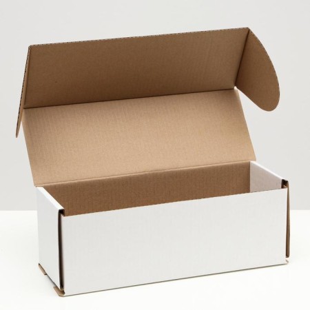 Folding box for a bottle, without printing, white, 12 x 33.6 x 12 cm,-1
