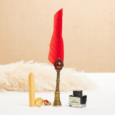 Gift set 5B1 "Relief": Pit pen red, ink, tips, print, wax