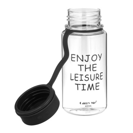 Water bottle, 450 ml, with a strainer, 17.5 x 10.5 cm, black-1