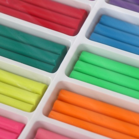 Plasticine soft (wax) 18 colors, 375 g of BrunovisConti. Happycolor-5