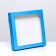 Self -assembly box with a blue window, 21 x 21 x 3 cm